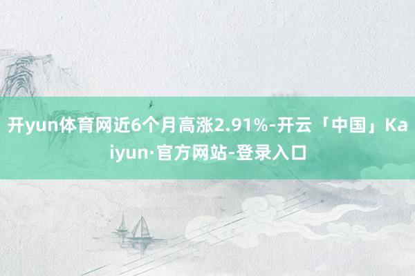 开yun体育网近6个月高涨2.91%-开云「中国」Kaiyun·官方网站-登录入口