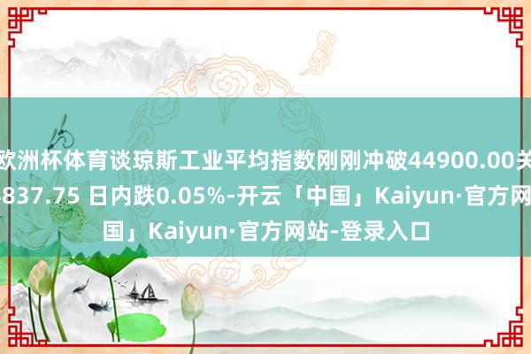 欧洲杯体育谈琼斯工业平均指数刚刚冲破44900.00关隘 最新报44837.75 日内跌0.05%-开云「中国」Kaiyun·官方网站-登录入口