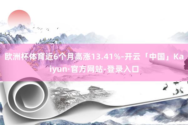 欧洲杯体育近6个月高涨13.41%-开云「中国」Kaiyun·官方网站-登录入口